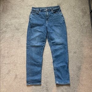 American Eagle Outfitters High-Rise Dark Blue Mom Jeans